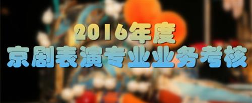 干叉日逼逼逼逼逼逼国家京剧院2016年度京剧表演专业业务考...